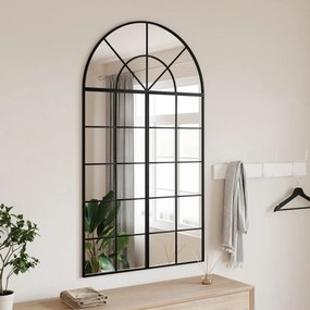 Specchio Da Parete Nero 80x140 Cm Arco İn Ferro /