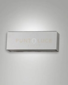 Trigg applique da esterno led 14w 3000k 1300lm 2 luci argento