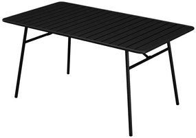 Tavolo da giardino L.160 cm in Metallo Nero  - MIRMANDE di MYLIA
