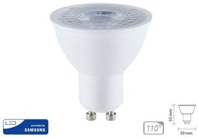 Lampada Led GU10 8W 220V 110 Gradi Freddo 6400K Chip Samsung Garanzia 5 Anni Angolo Larga SKU-874