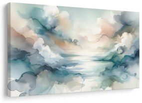 Quadro su tela – Crepuscolo ad acquerello