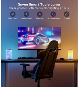 Govee - LED RGBIC Lampada da tavolo dimmerabile AURA 2 2200-6500K Wi-Fi Matter
