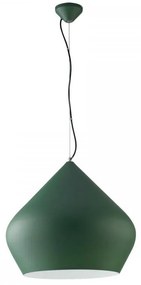 Lampadario Moderno Tholos trasparente paralume verde E27 LUCE AMBIENTE DESIGN