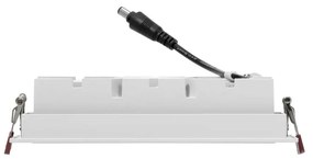 Faro LED da Incasso Bianco 12W Orientabile Foro 155x55mm Colore Bianco Naturale 4.000K