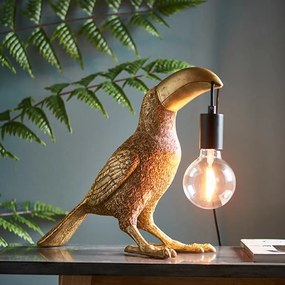 Endon 95077 - Lampada da tavolo TOCO TOUCAN 1xE27/10W/230V oro