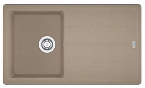 Lavello integrato 1 vasca in fragranite marrone FRANKE Boston L 50 x L 86 cm
