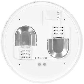 Ecolite W142-BI - Plafoniera con sensore HECTOR 2xE27/60W/230V IP44 bianco