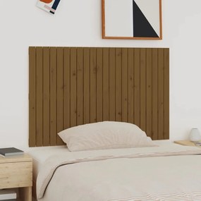 Testiera Da Parete Ambra 140x3x90 Cm İn Legno Massello Di Pino /