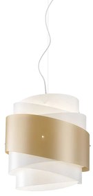 Sospensione Moderna 1 Luce Bea In Polilux Oro D40 Made In Italy