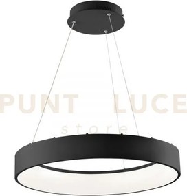 Lampadario a sospensione led noah nera 60w 8000lm cct 3000k 4000k 6...