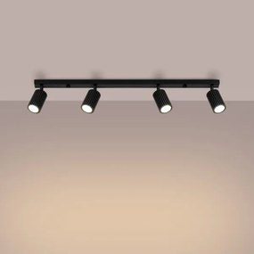 Sollux SL.1584 - Faretto KARBON 4xGU10/10W/230V nero