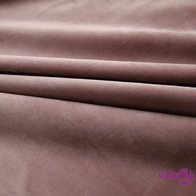 vidaXL Tende Oscuranti con Ganci 2 pz Rosa Antico in Velluto 140x225cm