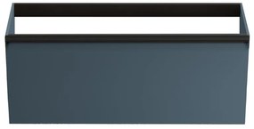 Mobile da bagno sotto lavabo Fusion blu opaco L 99.5 x H 40 x P 45.5 cm 1 cassetto, lavabo non incluso