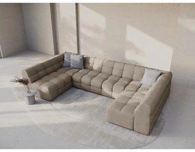 Divano angolare marrone (a U) Kendal – Micadoni