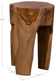 Sgabello marrone Rose - House Nordic