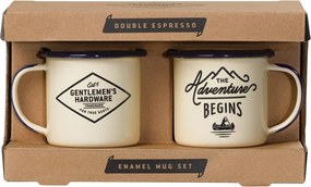 Tazze in set beige in metallo 2 pz 150 ml – Gentlemen's Hardware