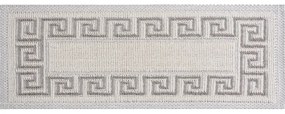 Passatoia per scale in cotone panna set da 16 pz 25x65 cm Versace Bej - Vitaus