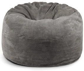 Puof a sacco nero con rivestimento in velluto a coste Om 110 – SLOWDOWN