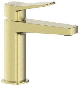 KFA Armatura 4522-815-31 - Miscelatore per lavabo con scarico MALAGA 15,9 cm, finitura oro spazzolato