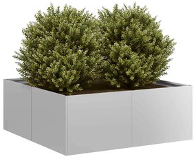 Fioriera 80x80x30 Cm İn Acciaio Zincato /