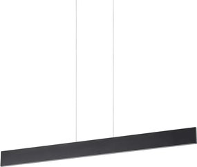 Ideal Lux - Lampadario LED a sospensione su cavo DESK, 32W, 230V, 102,5 cm, CRI 90, nero