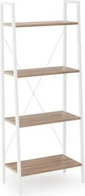 Scaffale Narvik REG2 in bianco - 60 x L32 x H148 cm