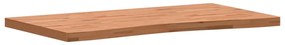 Piano per scrivania 110x(55-60)x4 cm legno massello di faggio