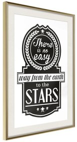 Poster  Way to the Stars  Cornice Quadri Cornice d'oro con passe-partout, Larghezza x Altezza Home decor 20x30