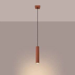 Sollux SL.1489 - Lampadario a sospensione con filo LAGOS 1xGU10/10W/230V rosso