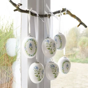 Uova Di Pasqua Réjane In Coppia Grigio - Decorazioni Vintage Con Chiave