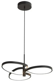 Lampadario LED a sospensione con cavo RIBBON LED/25W/230V 4000K nero