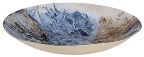 Centrotavola Azzurro Marrone Cristallo 39 x 39 x 6,5 cm