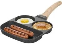 Padella 2 scomparti tondi e grill Mini Mania grigio