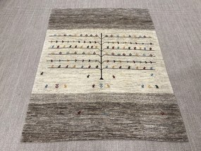 Gabbeh Tappeto 200 x 160 Beige (Iran) Annodato A Mano