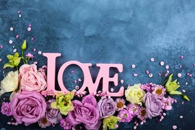 Carta da parati – Scritta Love