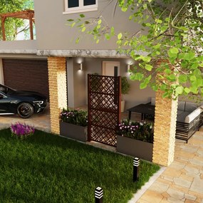 Grigliato in polipropilene marrone Infinity, L 114 x H 213.6 cm