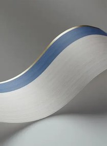 Bordüre Jaspe Border von Cole & Son - White/ Blue & Gold