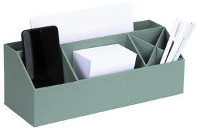 Organizer verde in cartone per cancelleria Elisa Canvas Paper Laminate – Bigso