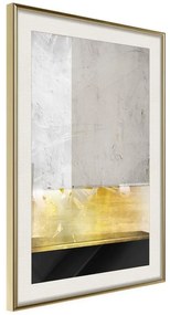 Poster  Concrete Art  Cornice Quadri Cornice d'oro con passe-partout, Larghezza x Altezza Home decor 20x30