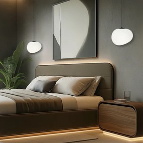 Lampadario a sospensione con filo STONES 1xE27/40W/230V diametro 25 cm