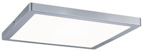 Plafoniera LED PLAFONIERA ATRIA GRIGIA 30X30 16,5W argento IP21 bianco naturale, 1800 lumen PAULMANN