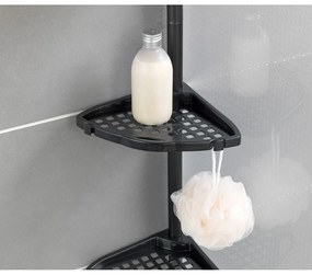 Mensola telescopica angolare nera per il bagno Opal - Allstar