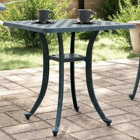 Tavolo da giardino verde 53x53x53 cm in alluminio pressofuso