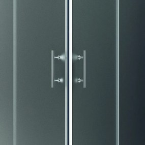Box doccia 80x70 cm angolare cristallo satinato KF1000 - KAMALU
