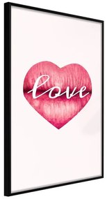 Poster  Kiss of Love  Cornice Quadri Cornice nera, Larghezza x Altezza Home decor 20x30