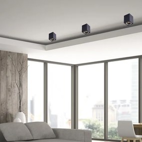 Faretto BIMA 1xGU10/25W/230V quadrato nero