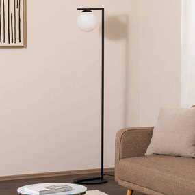 ALDEX Piantana Zac con paralume sferico, nero