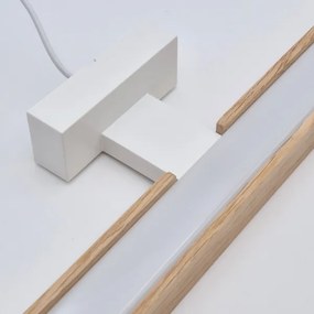 Brilagi-Illuminazione a LED per specchi da bagno WOODY MIRROR LED/15W/230V IP44 quercia/bianco