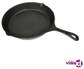 vidaXL Padella in Ghisa per Fritto 30 cm Rotonda