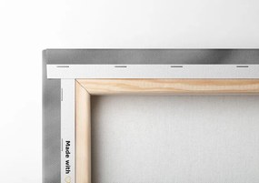 Quadro su tela – Cuoricino sul legno antico in bianco e nero